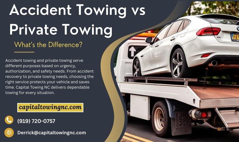 Accident Towing vs Private Towing