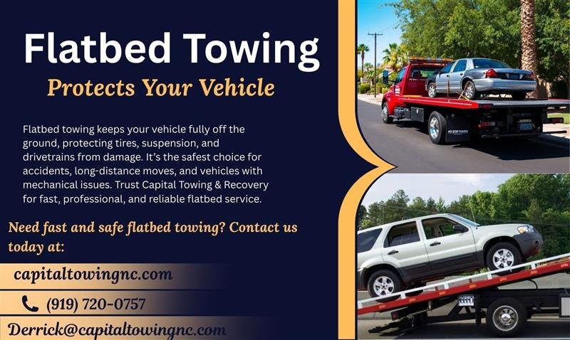 Flatbed Towing Protects Your Vehicle